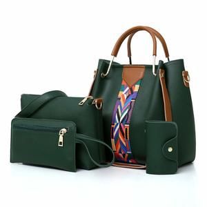 Handbag Set 4 In 1 Soft Pu Leather Top Handle Bag, Tote Bag, Shoulder ^_^